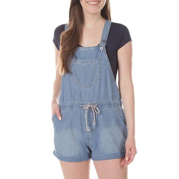 NWT UNIONBAY OVERALL SHORTS ROSEMARIE SZ L - Picture 1 of 3